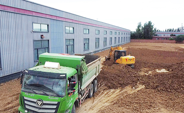 鼎諾物流裝備：銳意進(jìn)取開(kāi)新局，廠區(qū)新車間開(kāi)始動(dòng)工建設(shè)