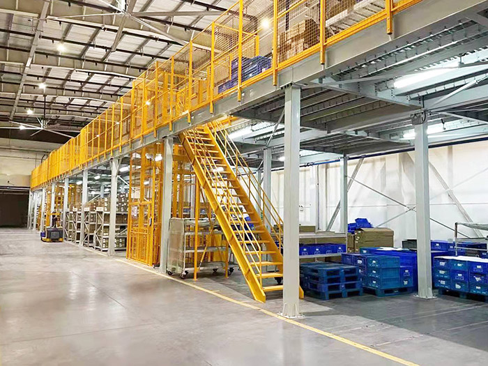 鄭州倉庫鋼平臺項目通過驗收投入使用！